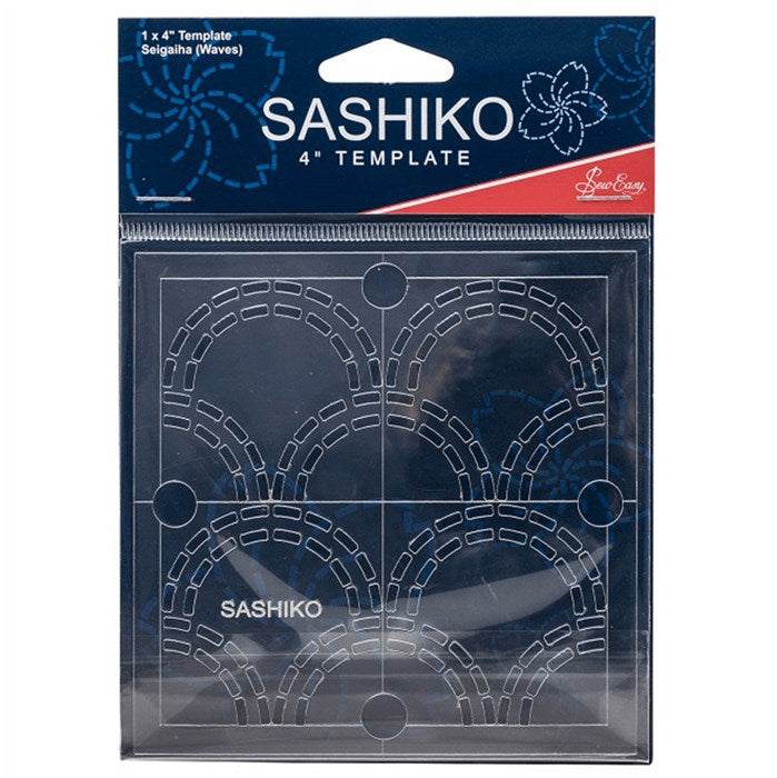 Gabarit pour sashiko - Vagues