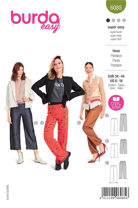 Pants pattern - Burda 6085