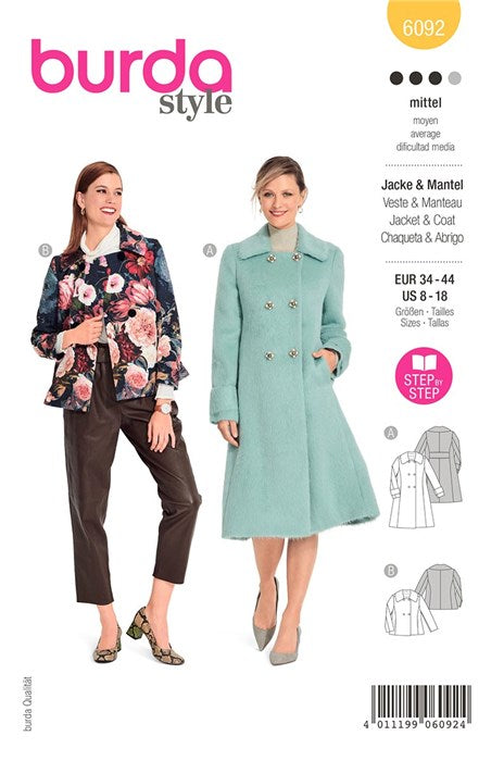 Coat boss and jacket - Burda 6092