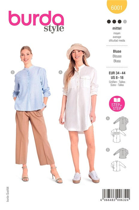 Bluse Boss - Burda 6001