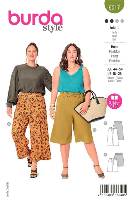 Pants pattern - Burda 6017