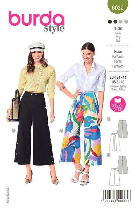 Pants pattern - Burda 6032