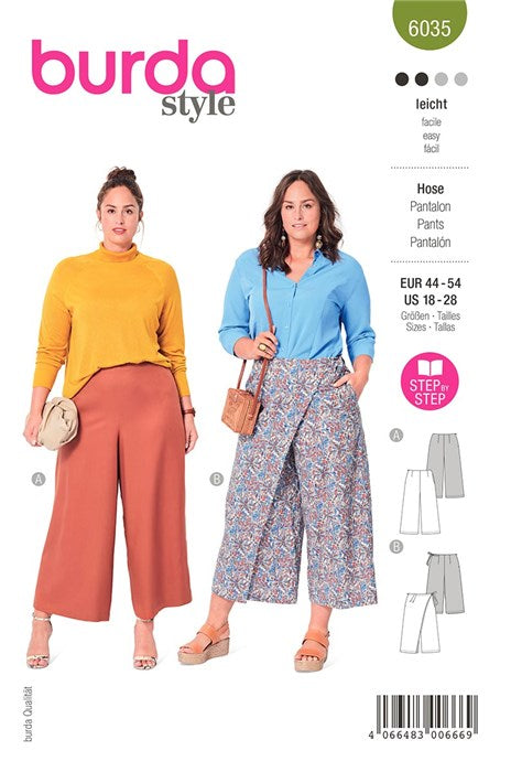 Pants pattern - Burda 6035