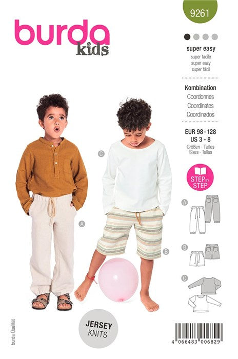 Pants and sweater pattern - Burda 9261