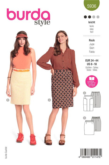 Skirt pattern - Burda 5936