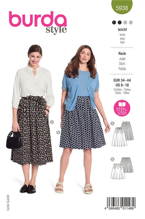 Skirt pattern - Burda 5938