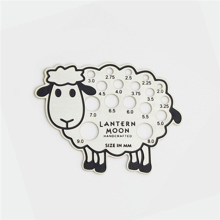 Lantern Moon sheep metal gauge for knitting needles