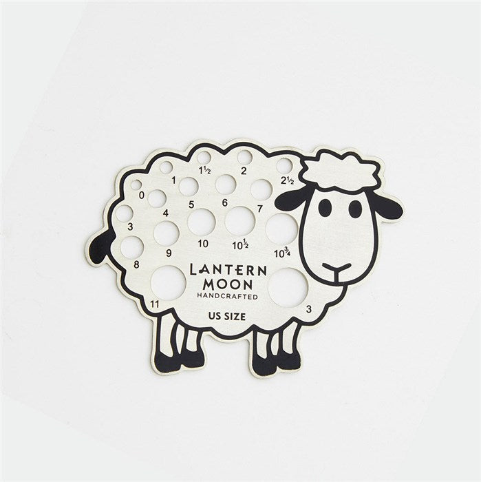 Lantern Moon sheep metal gauge for knitting needles