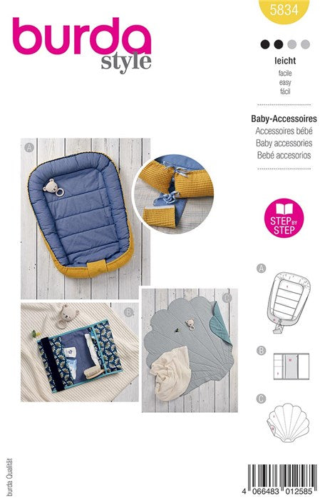 Patron d´accessoires bébé - Burda 5834