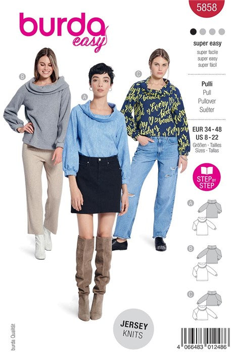 Pull pattern - Burda 5858