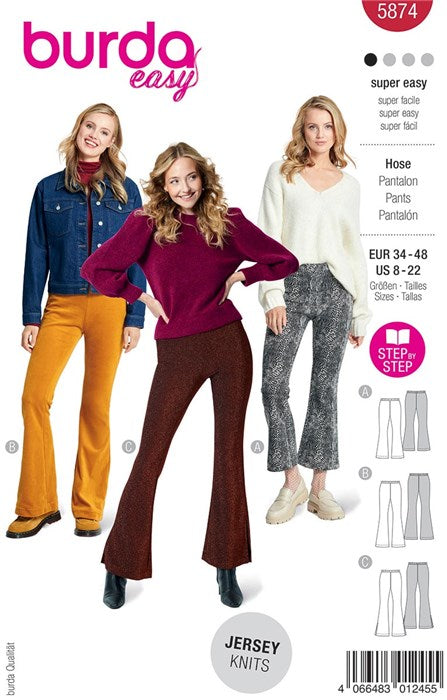 Pants pattern - Burda 5874