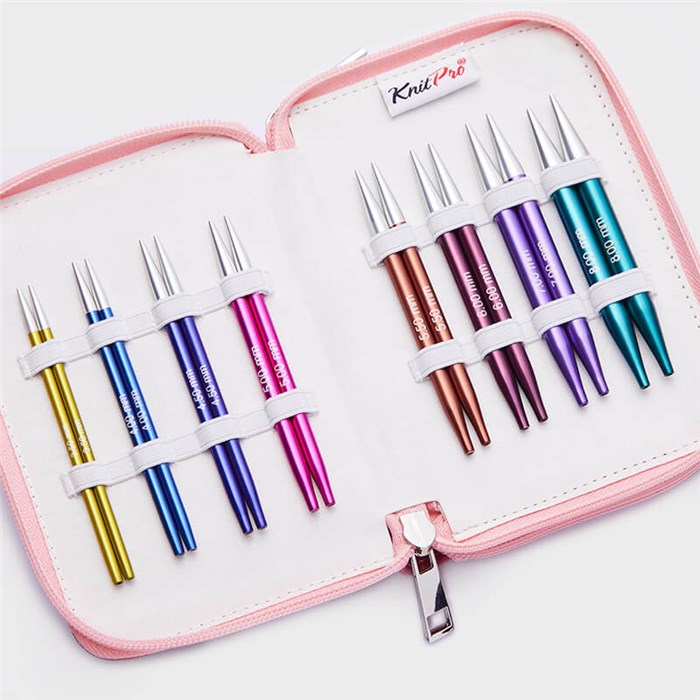 Trousse aiguilles à tricoter circulaires courtes KnitPro Deluxe Zing