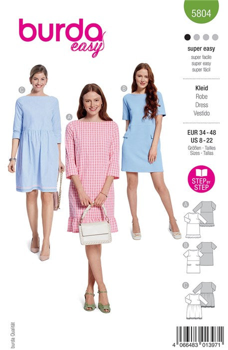 Dress pattern - Burda 5804