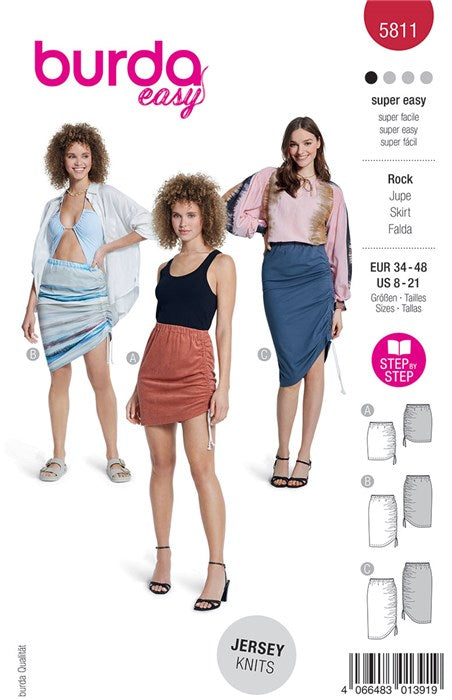 Skirt pattern - Burda 5811