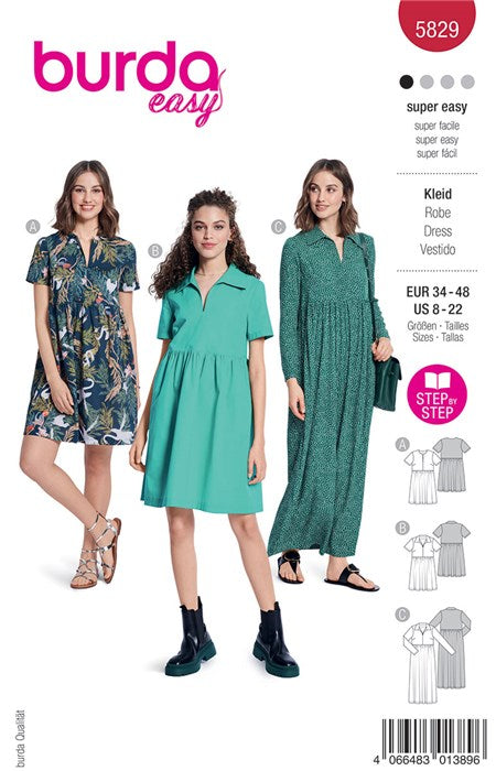 Dress pattern - Burda 5829