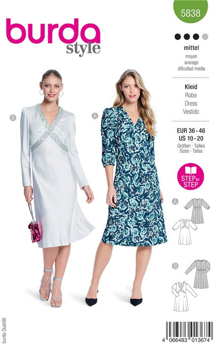 Dress pattern - Burda 5838