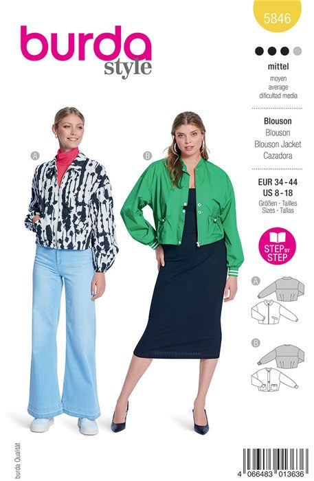 Blus pattern - Burda 5846