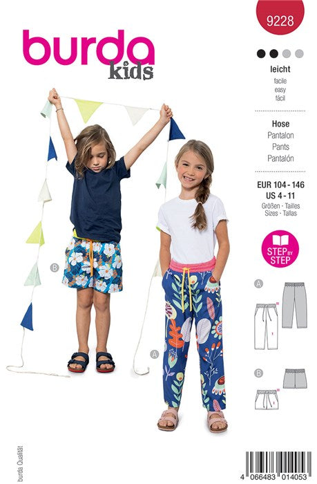 Pants pattern - Burda 9228