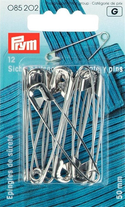 Card of 12 sight pins 50 mm Silver