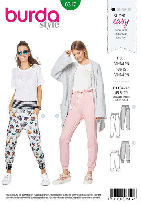 Pants pattern - Burda 6317