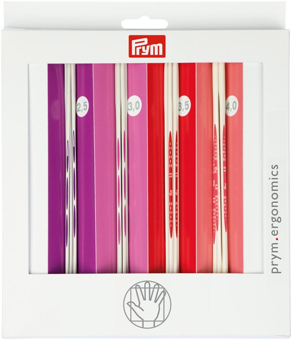 Coffret aiguilles à tricoter 2 pointes Prym Ergonomics