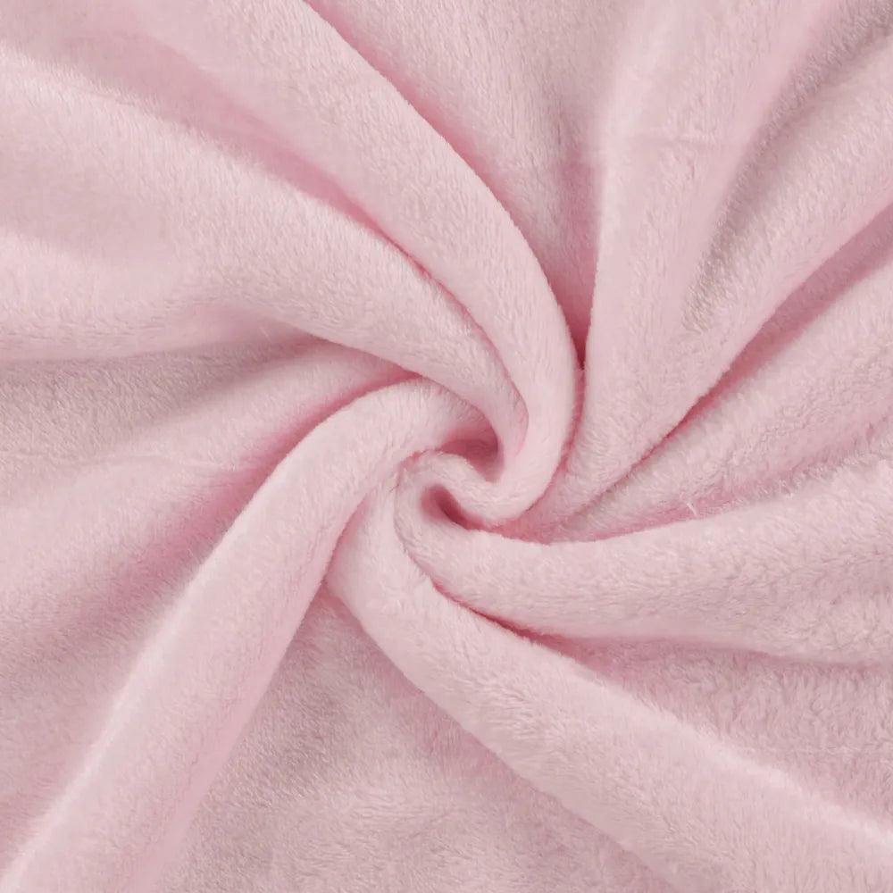 Tissu doudou câlin - Rose clair