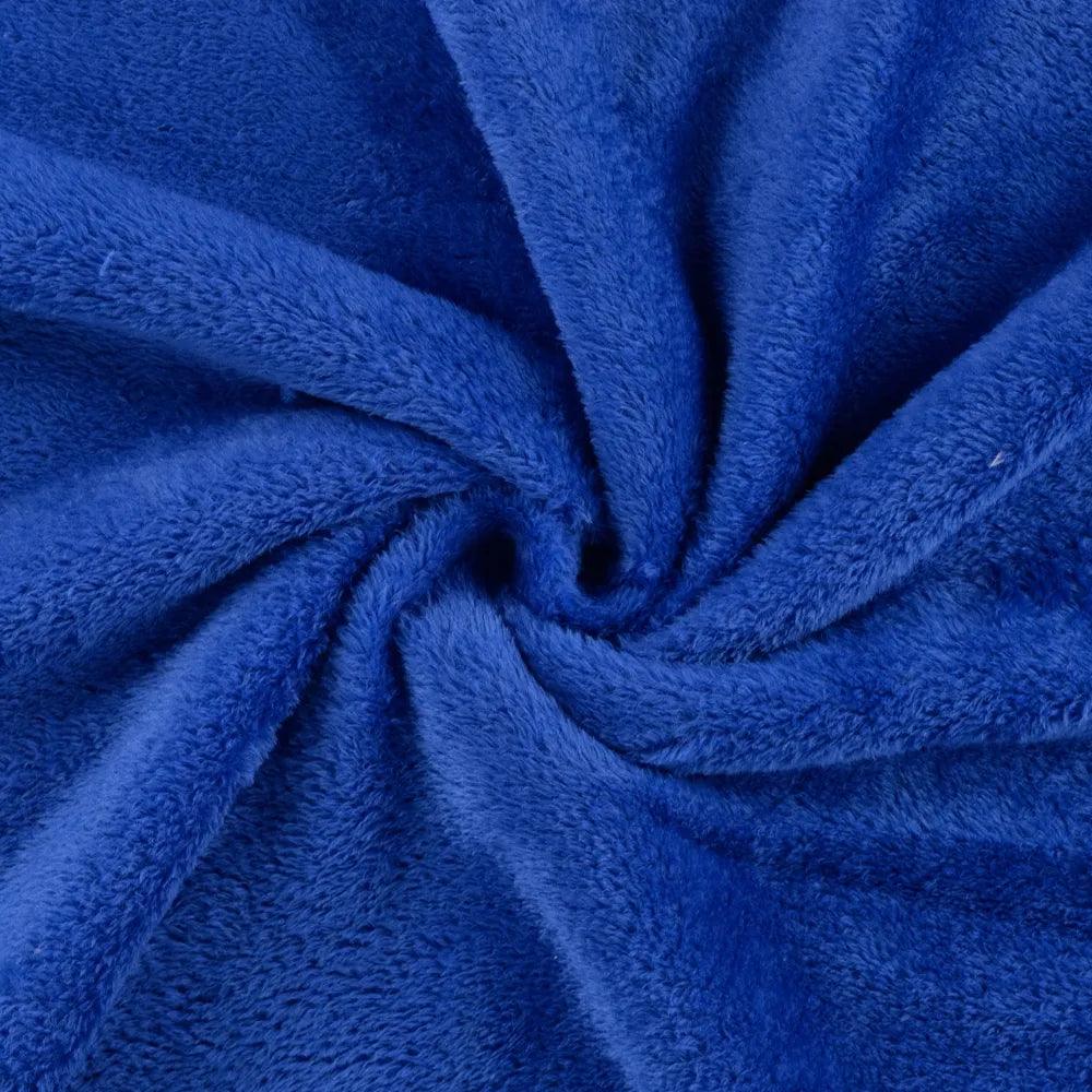 Tissu doudou câlin - Bleu royal