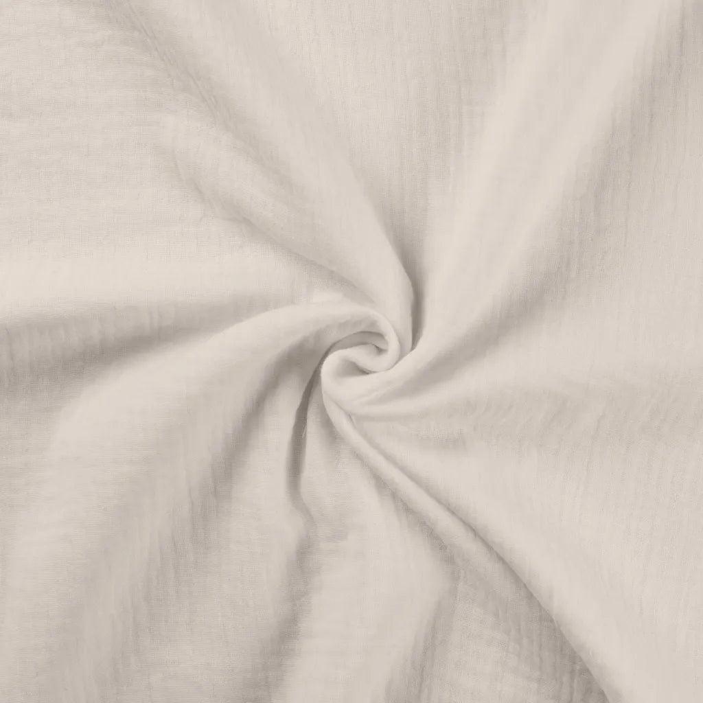 Cotton - ecru double cotton gauze fabric