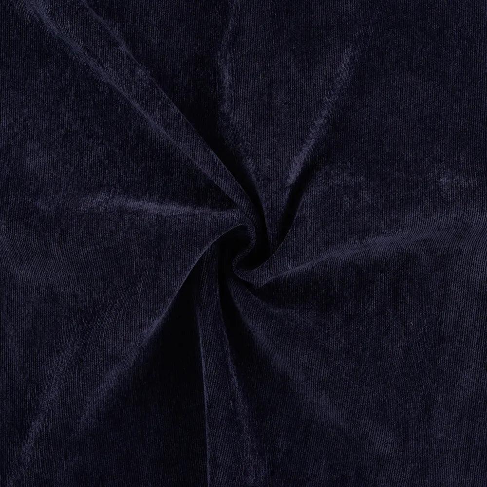 Milleraie velvet fabric - navy blue