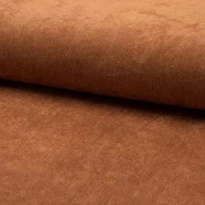 Tissu velours milleraies - Cognac