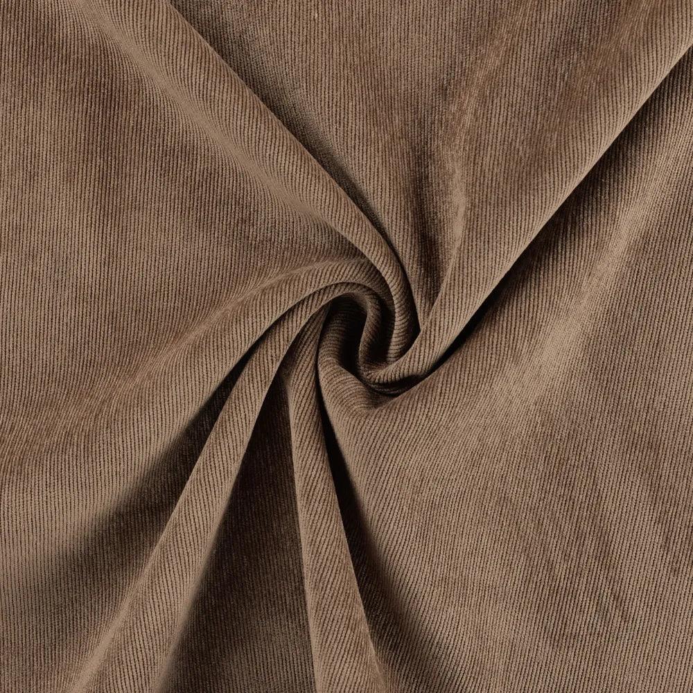 Milleraie velvet fabric - Chocolate