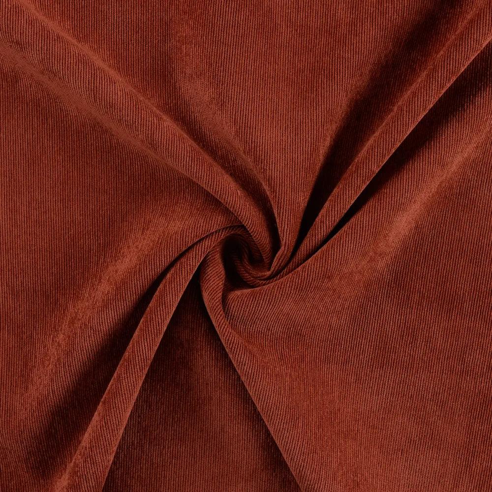 Milleraie velvet fabric - rust