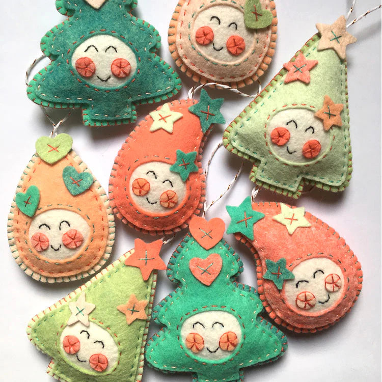 Kawaii Christmas felt kit