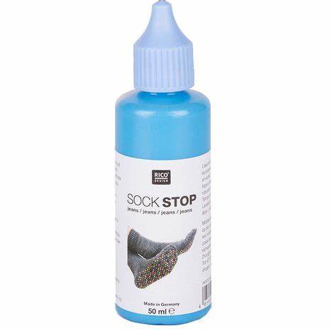 Anti -slip latex bottle for socks - blue