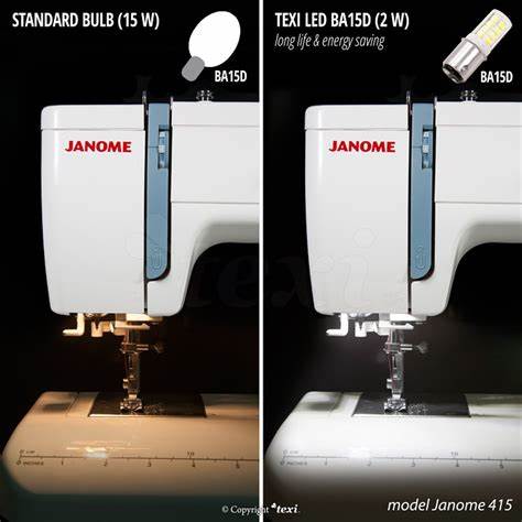 LED bayonet bulb for sewing machine