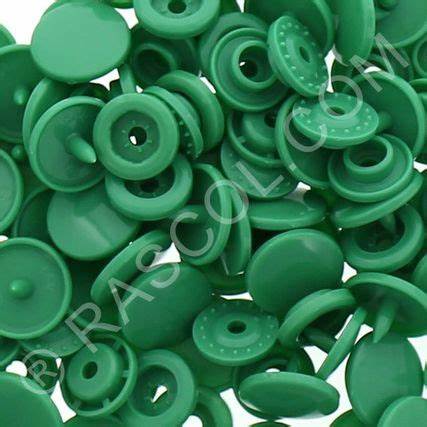 Sachet of 25 Round Kam resin pressures - Emerald green