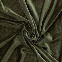 Stretch velvet fabric - khaki