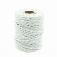 Cordon coton macramé 2 mm - Blanc