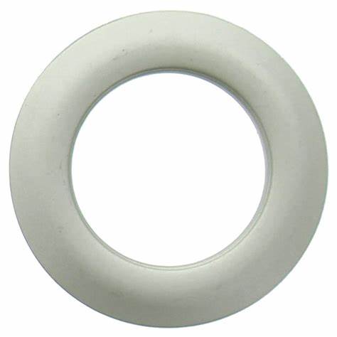 Lot 8 Ø44 mm curtain eyelets - satin - light silver