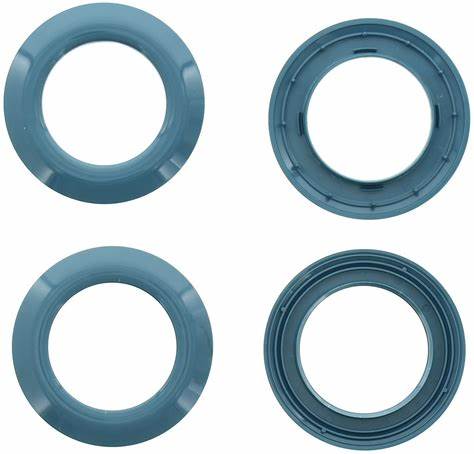 Lot 8 Ø44 mm curtain eyelets - shiny - glacier blue