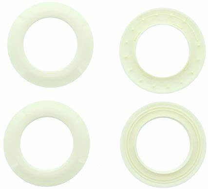 Lot 8 Ø44 mm curtain eyelets - mats - cream