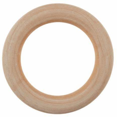 Wooden ring for rattles and mobiles 55 mm