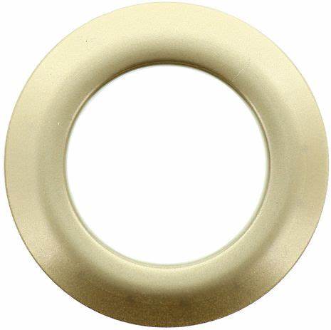 Lot 8 Ø44 mm curtain eyelets - satin - golden beige