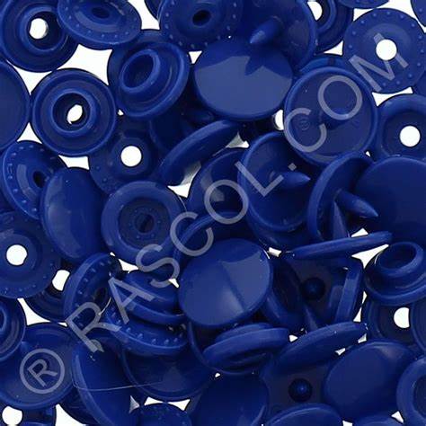 Sachet of 25 Round Kam resin pressures - Navy blue