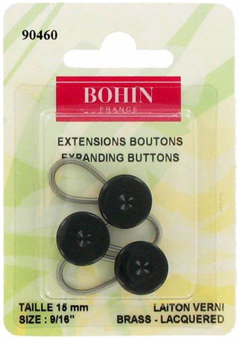 Lot de 3 boutons rallonge - Noir