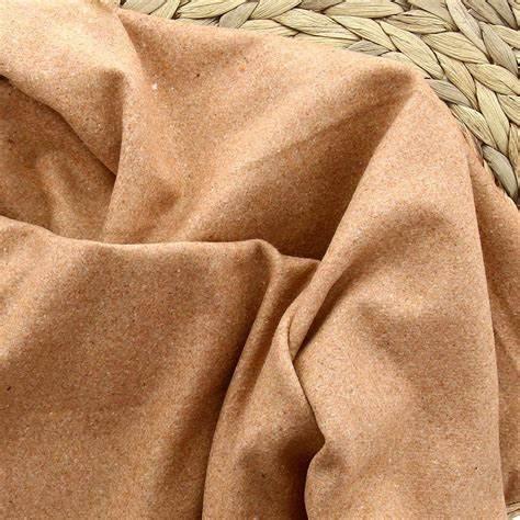 Tissu drap de laine pour manteau - Beige