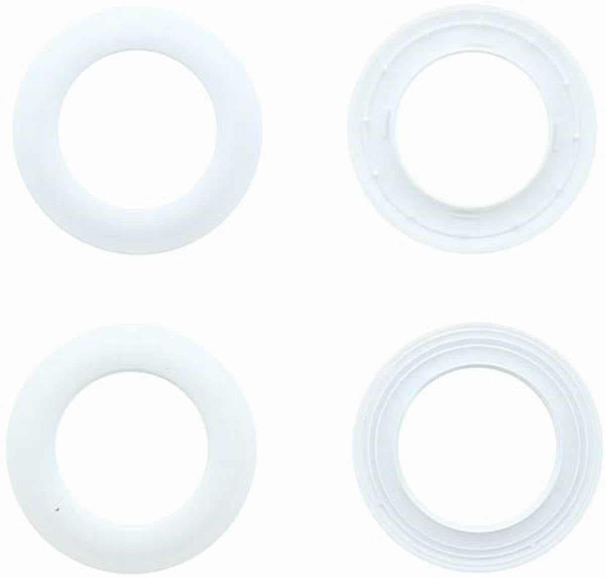 Lot 8 oeillets rideaux Ø44 mm - Mats - Blanc