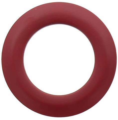 Lot 8 eyelets curtains Ø44 mm - Mats - Cardinal Red