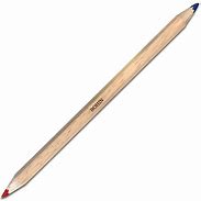 Chalk pencil for two -color bohin - red and blue fabrics