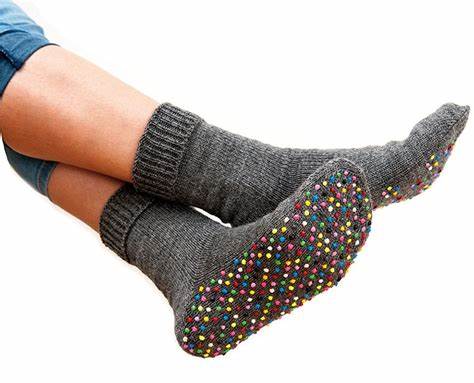 Anti -Slip -Latexflasche für Socken - grau